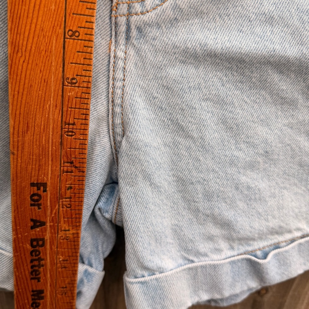Vintage Calvin Klein Jeans Light Blue Jean Shorts Size 10 - Picture 3 of 11